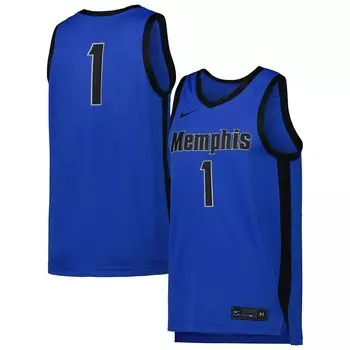 Мужская баскетбольная майка Nike #1 Blue Memphis Tigers Replica