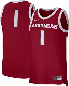 Мужская баскетбольная майка Nike Arkansas Razorbacks #1 Cardinal Replica