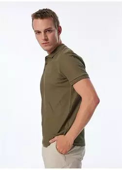 Мужская базовая футболка-поло цвета хаки J4SM-TST7234 Jeep, хаки