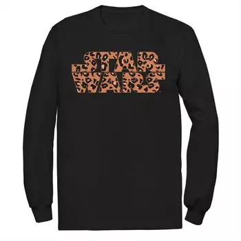 Мужская базовая футболка с логотипом Star Wars и принтом гепарда Licensed Character