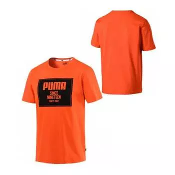 Мужская базовая хлопковая футболка Rebel Block 852395 29 Puma, оранжевый