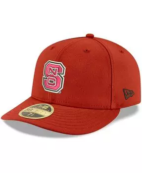 Мужская базовая низкопрофильная шляпа Red Nc State Wolfpack 59Fifty New Era