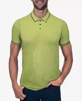 Мужская базовая рубашка поло в рубчик с коротким рукавом X-Ray