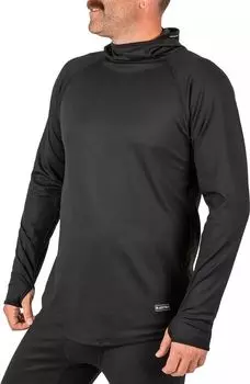 Мужская базовая рубашка с длинными рукавами и капюшоном BlackStrap Summit, черный
