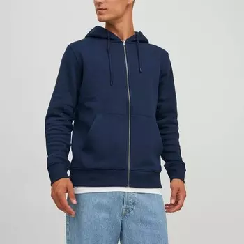Мужская базовая толстовка со звездой Jack & Jones, синий