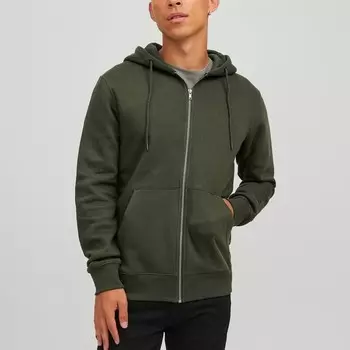 Мужская базовая толстовка со звездой Jack & Jones, черный