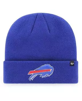 Мужская базовая вязаная шапка с манжетами Royal Buffalo Bills Primary '47 Brand, синий