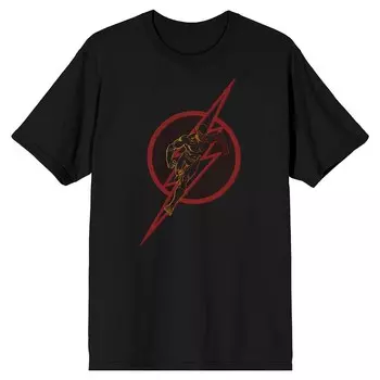 Мужская беговая футболка Flash Superhero Licensed Character, черный