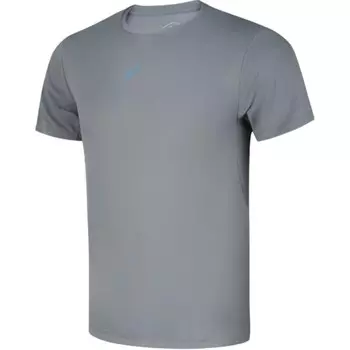 Мужская беговая футболка мужская темно-серая Asics, темно-серый
