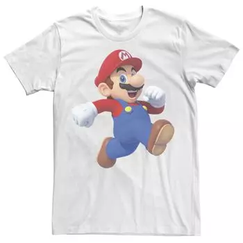 Мужская беговая футболка Nintendo Super Mario Licensed Character