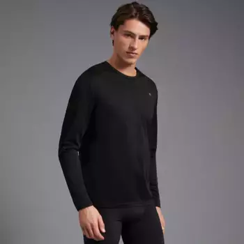 Мужская беговая рубашка с длинными рукавами Boomerang, черный