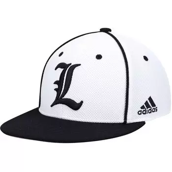 Мужская бейсбольная бейсболка adidas белого/черного цвета Louisville Cardinals On-Field