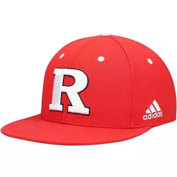 Мужская бейсбольная бейсболка adidas Scarlet Rutgers Scarlet Knights On-Field