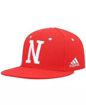 Мужская бейсбольная бейсболка с логотипом Scarlet Nebraska Huskers adidas