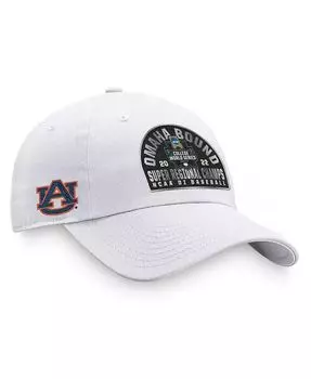 Мужская бейсбольная бейсболка Super Regional Champions White Auburn Tigers 2022 NCAA, регулируемая кепка в раздевалке Top Of The World, белый