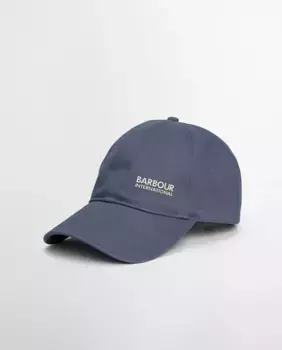 Мужская бейсбольная кепка с логотипом Barbour International, голубой