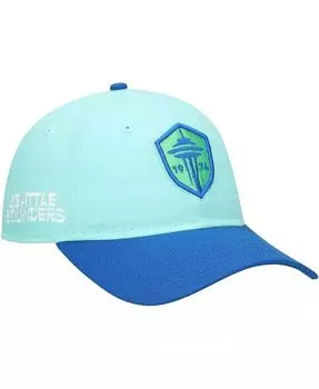 Мужская бейсболка Aqua Seattle Sounders FC 2024 с крючком 9TWENTY, регулируемая кепка New Era, синий