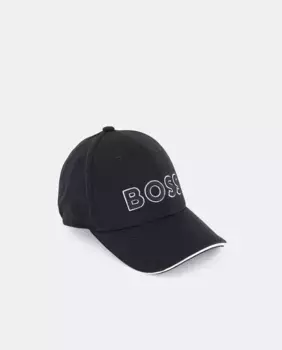 Мужская бейсболка Boss Green, черный