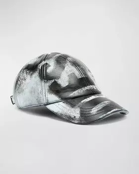 Мужская бейсболка C-Boyd из обработанной кожи Diesel, цвет Deepblack