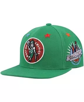 Мужская бейсболка Kelly Green Boston Celtics Hardwood Classics 1997 NBA All-Star Weekend Top Star Snapback Mitchell & Ness