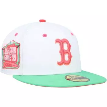 Мужская бейсболка New Era белого/зеленого цвета Boston Red Sox MLB All-Star Game 1999 Watermelon Lolli 59FIFTY.