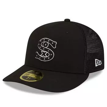 Мужская бейсболка New Era Black Chicago White Sox 2022, тренировочная команда с низким профилем 59FIFTY, облегающая шляпа