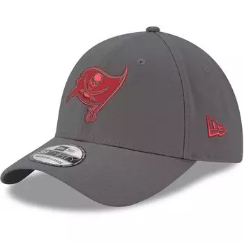 Мужская бейсболка New Era Graphite Tampa Bay Buccaneers Primary Logo Storm 39THIRTY Flex Hat