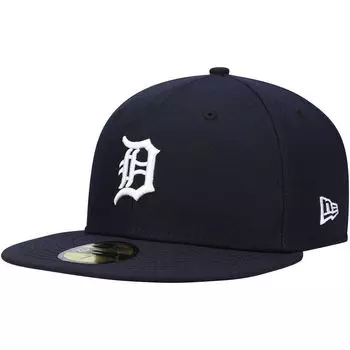 Мужская бейсболка New Era Navy Detroit Tigers Authentic Collection On-Field Home 59FIFTY.