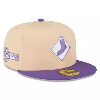 Мужская бейсболка New Era персиково-фиолетового цвета Chicago White Sox 2005 World Series с боковой нашивкой 59FIFTY.