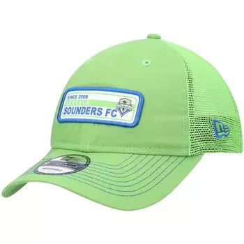 Мужская бейсболка New Era Rave Green Seattle Sounders 9TWENTY Snapback