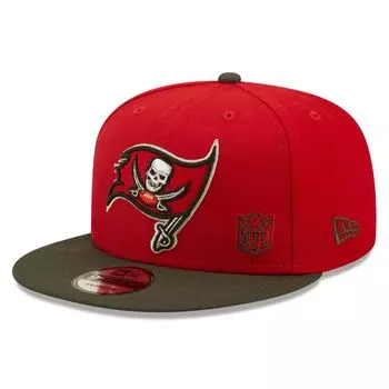 Мужская бейсболка New Era Red/Pewter Tampa Bay Buccaneers Flawless 9FIFTY Snapback