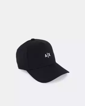 Мужская бейсболка с логотипом Armani Exchange, чёрный