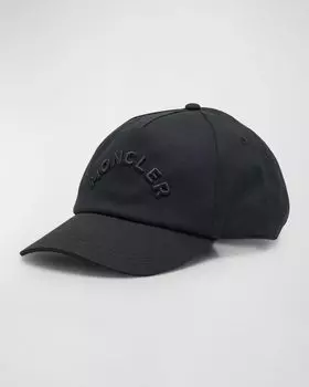 Мужская бейсболка с логотипом в тон Moncler, цвет Black