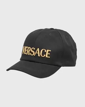 Мужская бейсболка с вышитым логотипом Versace, цвет Blackgold