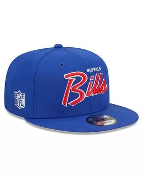 Мужская бейсболка Snapback Royal Buffalo Bills Script 9FIFTY New Era