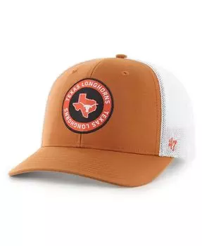 Мужская бейсболка Texas Orange Texas Longhorns представляет гибкую шляпу Trophy '47 Brand