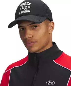 Мужская бейсболка в спортивном стиле Trucker Snapback Under Armour, черный