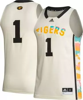 Мужская белая баскетбольная майка Adidas Grambling State Tigers #1 Replica
