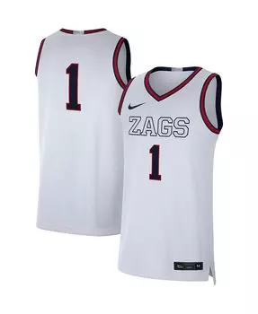 Мужская белая баскетбольная майка gonzaga bulldogs limited Nike, белый