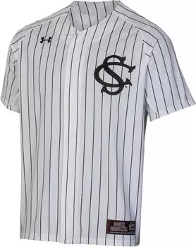 Мужская белая бейсбольная майка Under Armour South Carolina Gamecocks