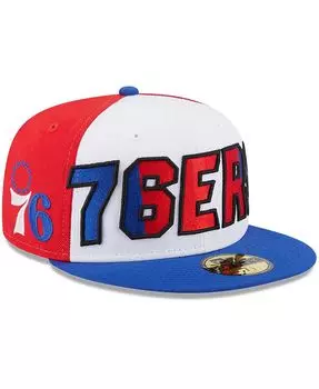 Мужская белая бейсболка Royal Philadelphia 76ers с задней половиной 9FIFTY. New Era