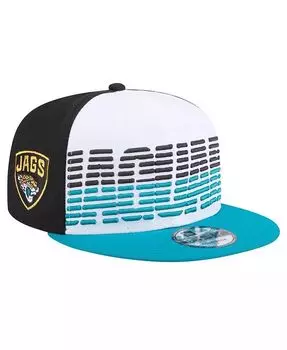 Мужская белая/бирюзовая кепка Jacksonville Jaguars Throwback Space 9fifty Snapback New Era, белый