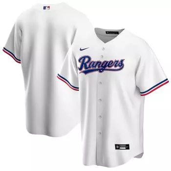 Мужская белая домашняя майка команды Nike Texas Rangers Replica Team