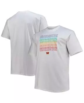 Мужская белая фирменная футболка washington commanders big and tall city pride Fanatics, белый