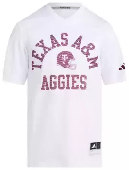 Мужская белая футбольная майка Adidas Texas A&M Aggies Replica Tailgate