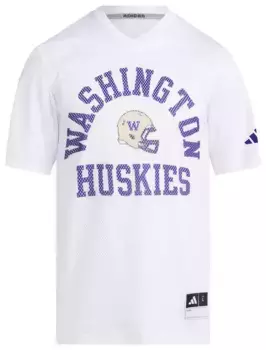 Мужская белая футбольная майка Adidas Washington Huskies Replica Tailgate