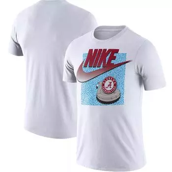 Мужская белая футболка Alabama Crimson Tide с галочкой Spring Break Nike