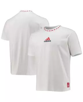 Мужская белая футболка bayern munich icons aeroready adidas, белый