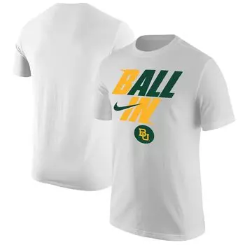 Мужская белая футболка Baylor Bears Legend Bench Nike
