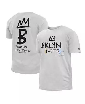 Мужская белая футболка Brooklyn Nets 2022/23 City Edition Big and Tall New Era, цвет White